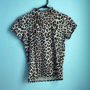 cheetah print top